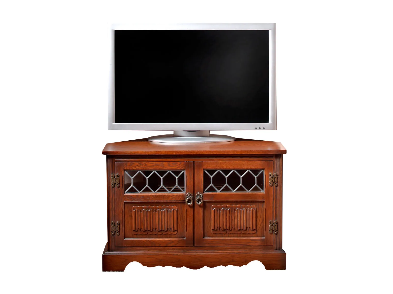 2 Door Corner Tv And Video Cabinet